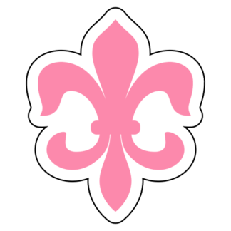 Fleur-de-lis Sticker (Pink)